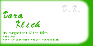 dora klich business card